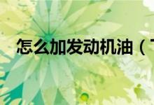 怎么加發(fā)動(dòng)機(jī)油（下面6個(gè)步驟幫你解決）