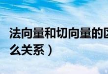 法向量和切向量的區(qū)別(切向量和法向量有什么關(guān)系)