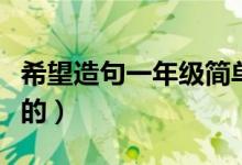 希望造句一年級簡單的（希望造句一年級簡單的）
