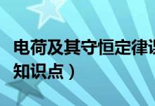 電荷及其守恒定律課后題（電荷及其守恒定律知識點）