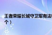 王者榮耀長(zhǎng)城守衛(wèi)軍有法師嗎（王者榮耀長(zhǎng)城守衛(wèi)軍有哪七個(gè)）
