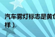 汽車霧燈標志是黃色的（汽車霧燈標志是什么樣）