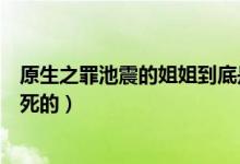 原生之罪池震的姐姐到底是誰(shuí)殺的（原生之罪池震姐姐怎么死的）