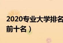 2020專業(yè)大學排名（2022大學熱門專業(yè)排名前十名）