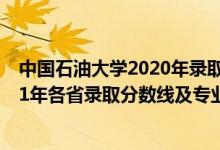 中國石油大學(xué)2020年錄取分數(shù)線（中國石油大學(xué)(北京)2021年各省錄取分數(shù)線及專業(yè)分數(shù)線）
