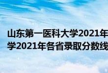 山東第一醫(yī)科大學2021年預估錄取分數(shù)線（山東第一醫(yī)科大學2021年各省錄取分數(shù)線及專業(yè)分數(shù)線）
