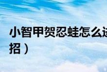 小智甲賀忍蛙怎么進(jìn)化（小智甲賀忍蛙怎么配招）
