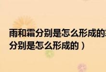 雨和霜分別是怎么形成的霜一般會出現在哪個季節(jié)（雨和霜分別是怎么形成的）