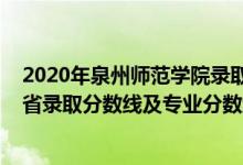 2020年泉州師范學(xué)院錄取分?jǐn)?shù)線（泉州師范學(xué)院2021年各省錄取分?jǐn)?shù)線及專業(yè)分?jǐn)?shù)線）