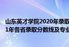 山東英才學(xué)院2020年錄取分數(shù)線是多少（山東英才學(xué)院2021年各省錄取分數(shù)線及專業(yè)分數(shù)線）