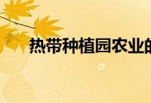 熱帶種植園農(nóng)業(yè)的特點（一起了解下）