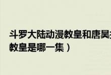 斗羅大陸動(dòng)漫教皇和唐昊打是第幾集（斗羅大陸動(dòng)漫唐昊打教皇是哪一集）