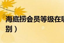 海底撈會員等級在哪兒看（海底撈會員等級區(qū)別）