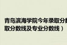 青島濱海學(xué)院今年錄取分?jǐn)?shù)線（青島濱海學(xué)院2021年各省錄取分?jǐn)?shù)線及專業(yè)分?jǐn)?shù)線）