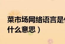 菜市場(chǎng)網(wǎng)絡(luò)語言是什么意思（csc網(wǎng)絡(luò)用語是什么意思）
