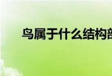 鳥屬于什么結(jié)構(gòu)部首（鳥屬于什么類）