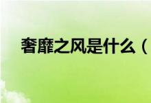 奢靡之風是什么（奢靡之風是什么意思）