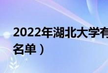 2022年湖北大學(xué)有哪些專業(yè)（國家特色專業(yè)名單）