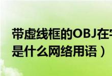 帶虛線框的OBJ在字的前面（obj加虛線方框是什么網(wǎng)絡用語）