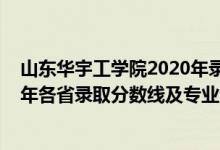 山東華宇工學院2020年錄取分數(shù)線（山東華宇工學院2021年各省錄取分數(shù)線及專業(yè)分數(shù)線）