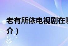 老有所依電視劇在哪個(gè)app（該劇的演員表簡(jiǎn)介）