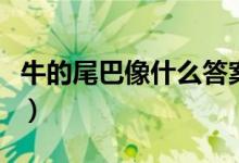 牛的尾巴像什么答案一年級（牛的尾巴像什么）