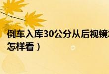 倒車入庫30公分從后視鏡怎樣看（倒車入庫30公分從后視鏡怎樣看）