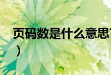 頁(yè)碼數(shù)是什么意思?（頁(yè)數(shù)和頁(yè)碼是什么意思）