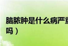 腦膿腫是什么病嚴重嗎（腦膿腫是什么病嚴重嗎）