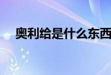 奧利給是什么東西（奧利給是什么意思）