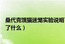 桑代克餓貓迷籠實(shí)驗(yàn)說明了什么（桑代克餓貓迷籠實(shí)驗(yàn)說明了什么）