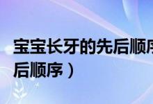 寶寶長(zhǎng)牙的先后順序是怎樣的（寶寶長(zhǎng)牙的先后順序）