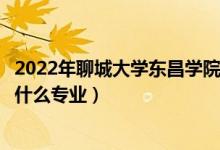 2022年聊城大學(xué)東昌學(xué)院在江西招生計(jì)劃及招生人數(shù)（都招什么專業(yè)）