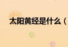 太陽(yáng)黃經(jīng)是什么（太陽(yáng)黃經(jīng)是什么意思）
