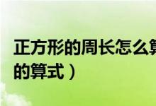 正方形的周長(zhǎng)怎么算?。ㄕ叫蔚闹荛L(zhǎng)怎么算的算式）