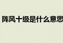 陣風(fēng)十級(jí)是什么意思（陣風(fēng)十級(jí)是什么概念）