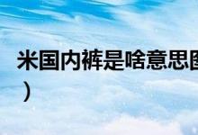 米國內(nèi)褲是啥意思圖片（米國內(nèi)褲是什么意思）
