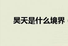 昊天是什么境界（昊天冕下什么級別）