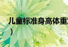 兒童標(biāo)準(zhǔn)身高體重對(duì)照2021（兒童標(biāo)準(zhǔn)身高）