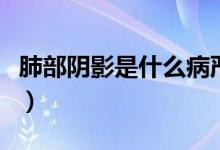 肺部陰影是什么病嚴(yán)重嗎（肺部陰影是什么?。?class=
