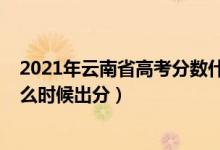 2021年云南省高考分?jǐn)?shù)什么時(shí)候出來(lái)（2022年云南高考什么時(shí)候出分）