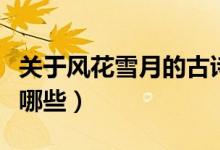 關(guān)于風(fēng)花雪月的古詩（關(guān)于風(fēng)花雪月的古詩有哪些）