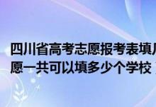 四川省高考志愿報(bào)考表填幾個大學(xué)（2022年四川高考本科志愿一共可以填多少個學(xué)校）