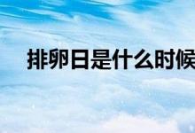 排卵日是什么時候排卵（排卵日是什么）
