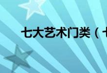 七大藝術門類（七大藝術指的是什么）
