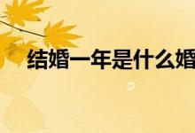結婚一年是什么婚（結婚一年怎么稱呼）