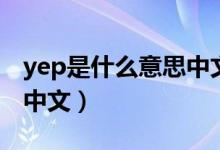 yep是什么意思中文怎么讀（yep是什么意思中文）