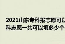 2021山東專科報(bào)志愿可以報(bào)幾個(gè)學(xué)校（2022年山東高考?？浦驹敢还部梢蕴疃嗌賯€(gè)學(xué)校）
