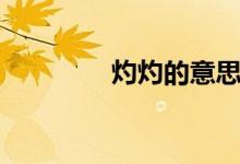 灼灼的意思（灼灼的含義）