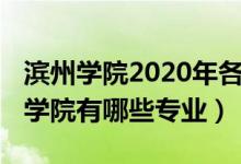 濱州學院2020年各專業(yè)分數(shù)線（2022年濱州學院有哪些專業(yè)）